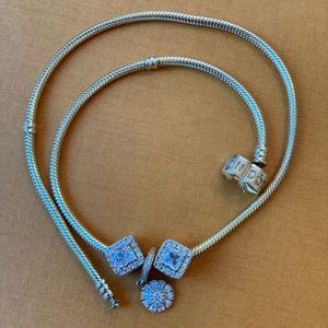 14k Solid Gold Pandora necklace